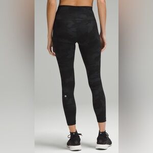 Lululemon Wunder Train 25” HR Leggings, size 12, Dark Camo, Excellent Condition!